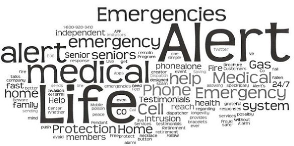 Life Alert word cloud 